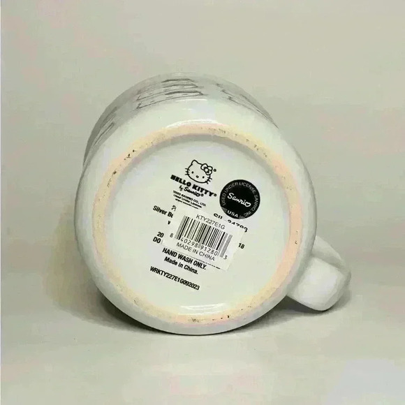 Hello Kitty 20 oz Hello Kitty Rainbow Bows Ceramic Mug, White - Picture 2 of 3